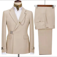 Load image into Gallery viewer, Men's Blazer Pants and Jacket Italian Design Notched Lapel Slim Fit Suit
