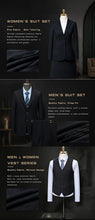 Load image into Gallery viewer, Men's Suits Complete Men's Suits 3‑Piece Outfit Set Elegant Wrinkle‑Resistant Well‑Tailored For Wedding Business Meetings
