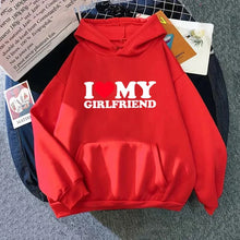 Load image into Gallery viewer, fall winter Man Woman Home Outdoor Casual Sport Loose Pullover 2025 Hot Sale Couple Hoodie Classic Love BF GF Printed Sweatshirt
