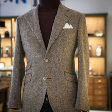 Load image into Gallery viewer, Men's Herringbone Slim Fit Suit Jacket
