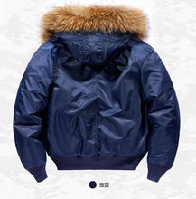 Load image into Gallery viewer, Men's  Padding Parkas Outdoor Fur Hooded Jacket
