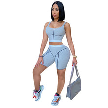Lade das Bild in den Galerie-Viewer, Knitted Ribbed Striped 2 Piece Sets
