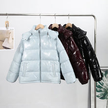 Load image into Gallery viewer, Women's  Hood Casual Stand Collar Zipper Long Sleeve Jacket

