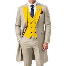 Load image into Gallery viewer, 3 Piece Mens Tailcoat Slim Fit Double breasted Suit
