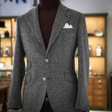 Load image into Gallery viewer, Men's Herringbone Slim Fit Suit Jacket

