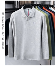 Load image into Gallery viewer, High end brand 100% cotton long sleeve polo shirt fashion luxury pony embroidery business casual comfort new Paul men's T-shirt
