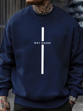 Charger l'image dans la galerie, Way Maker Line Simple Printed Sweatshirt
