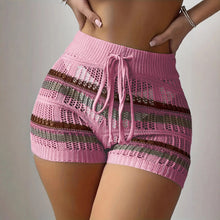 Load image into Gallery viewer, Fashion Elegant Striped Knit Shorts
