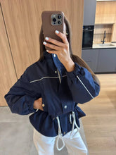 Load image into Gallery viewer, Women's Fashion Drawstring  Lapel Long Sleeve Single-Breasted Slim Coat Jacjket
