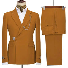 Load image into Gallery viewer, Men's Blazer Pants and Jacket Italian Design Notched Lapel Slim Fit Suit
