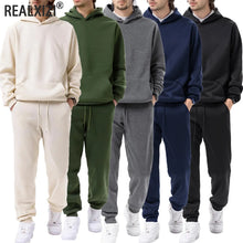Load image into Gallery viewer, Men's Sports 2-piece Solid Color Casual Set
