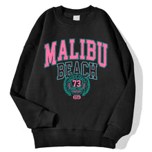 Load image into Gallery viewer, New York California Malibu Letter Sweatshirts Winter Women Casual Loose Hoodie Fleece Warm Crewneck Pullover Comfortable Clothes
