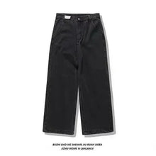 Load image into Gallery viewer, American Street Fashion Trend Gothic Print Loose Jeans Men Harajuku Y2K New Hip Hop Joker Oversized Wide-leg Pants Unisex Jeans

