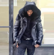 Load image into Gallery viewer, Men's  Faux Leather European and American Coat
