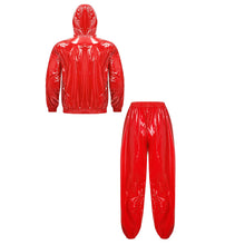Load image into Gallery viewer, Mens Hooded Windbreaker Jogging Track Suit
