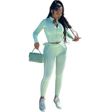 Cargar imagen en el visor de la galería, Sisterlinda - Traje de pantalón de calle hasta los tobillos para niña, lanzamiento de otoño, K24S58276, pantalón de moda ajustado y liso para niña
