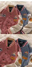 Load image into Gallery viewer, Men Baseball  Embroidered Letters Corduroy Loose Jacket
