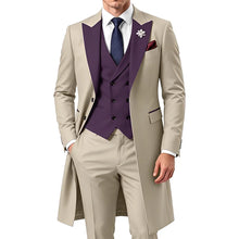 Load image into Gallery viewer, 3 Piece Mens Tailcoat Slim Fit Double breasted Suit

