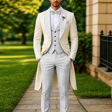 Load image into Gallery viewer, Men's Summer 3-Piece Tailcoat Suit
