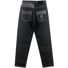 Cargar imagen en el visor de la galería, Nanaco - Pantalones vaqueros holgados para hombre, estilo hip hop, para patineta, baile callejero, hip hop, rap, negros, talla china 30-46
