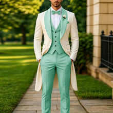 Load image into Gallery viewer, Men's Summer 3-Piece Tailcoat Suit
