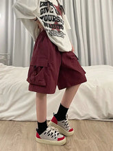 Load image into Gallery viewer, Women High Waist Cargo Shorts
