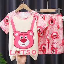 Cargar imagen en el visor de la galería, Summer Short Sleeve Capybara Kids Pajamas Sets
