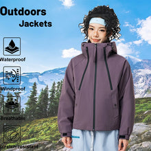 Load image into Gallery viewer, Women's Casual Hooded  Raglan Sleeves Double Zipper Jacket
