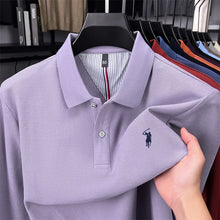 Load image into Gallery viewer, High end brand 100% cotton long sleeve polo shirt fashion luxury pony embroidery business casual comfort new Paul men's T-shirt

