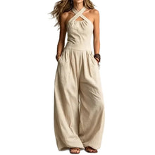 Load image into Gallery viewer, Female Jumpsuit New Sleeveless Women's Fashionable Casual Wide Leg Pants Simple Slim Fit Solid Color Slimming Jumpsuit
