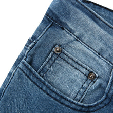 Load image into Gallery viewer, Men Slim Biker Ripped Long Denim  Skinny Jeans
