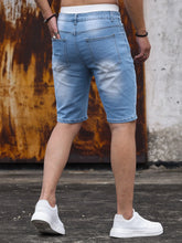 Load image into Gallery viewer, Men's  Shorts Strecth Washed Vintage Distressed Pockets Button Basics Shorts
