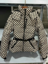 Load image into Gallery viewer, Women's Hooded High Waist Padded Parkas Coats with Belt Female Elegant Pockets Skiing Jackets
