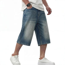 Load image into Gallery viewer, 2026 Summer Men's New Versatile Denim Shorts Personalized Trend Straight American Five-point Pants
