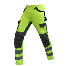 Load image into Gallery viewer, Safety Work Suit Men Mechanic Jacket and Pant Sets for Working Hi Vis Workwear Multi Pockets Workshop Uniforms
