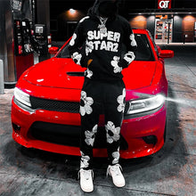 Load image into Gallery viewer, Men Clothing Embroidery Sweatshirt  Pant Sets
