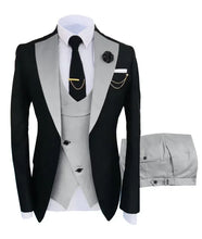 Load image into Gallery viewer, Men  Slim Fit  Tuxedos  Formal  Jacket Pant Vest 3 Pieces Suit
