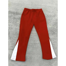 Load image into Gallery viewer, Men's Casual Street Style Trendy Cross Print Fashionable Slightly Flared Black and White Color-Block Design Sweatpants Men Pants
