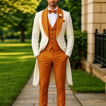 Load image into Gallery viewer, Men's Summer 3-Piece Tailcoat Suit
