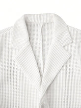 Load image into Gallery viewer, Summer Men's  Knitted  Blazer Single-breasthed Lightweight Casual Outerwear
