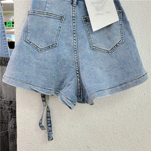 Load image into Gallery viewer, New Women's Denim Shorts Irregular Multiple Pockets Design Summer Short Jeans Y2k Streetwear High Waist Wide Leg Shorts Skirts

