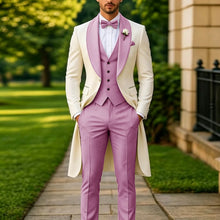 Load image into Gallery viewer, Men's Summer 3-Piece Tailcoat Suit
