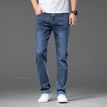 画像をギャラリービューアに読み込む, Summer New Men's Thin Jeans Elastic Waist Loose Straight Comfortable Casual Denim Pants Brand Trousers Plus Size 42 44 46
