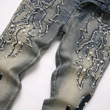 Load image into Gallery viewer, Men's Pearl Boot Cut Denim Jeans
