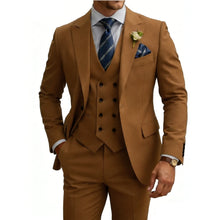 Load image into Gallery viewer, Mens 3 Piece Slim Fit Double Breasted Suit
