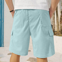 Load image into Gallery viewer, American Men's Heavy Loose Four Seasons Hip Hop Casual Sports Running Corduroy Tooling Shorts
