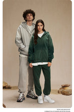 Lade das Bild in den Galerie-Viewer, ZODF  Retro  Men Spray-Dyed Zipper Hoodies Unisex
