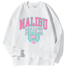Load image into Gallery viewer, New York California Malibu Letter Sweatshirts Winter Women Casual Loose Hoodie Fleece Warm Crewneck Pullover Comfortable Clothes
