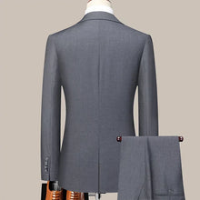 Load image into Gallery viewer, Suit (Blazer+Pants) Men's Fashion Business Outdoor Gentleman Trend Solid Color Casual Slim-fit Wedding Host Gentleman Suit S-6XL
