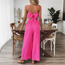 Load image into Gallery viewer, 2025 Simple Style Jumpsuit Jumpsuits For Woman  Wide Leg Women's Clothing Casual Sleeveless Sling Solid Color Holiday Vacation
